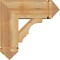 Ekena Millwork Balboa Arts and Crafts Rough Sawn Bracket w/ Offset Brace, Western Red Cedar, 8"W x 20"D x 20"H BKT0806X20X20BOA03RWR - alternate 2